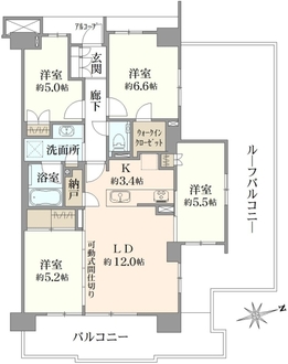プラウド駒込トレサージュの間取図