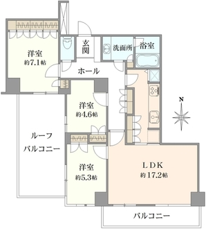 パークシティ杉並　セントラルタワーの間取図