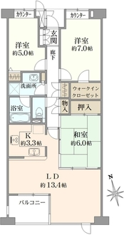 落合南長崎パークハウスの間取図