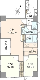 GREEN PARK 日本橋参番館の間取図