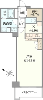 トルナーレ日本橋浜町の間取図