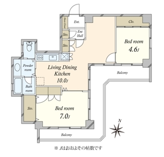 ハイネス代官山の間取図