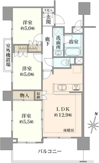 ソラシア新川崎の間取図