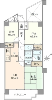 コスモ日吉の間取図