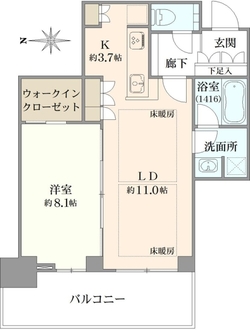 グランドメゾン新梅田タワー　THE　CLUB　RESIDENCEの間取図