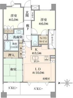 グランシティ上石神井パークフロントの間取図