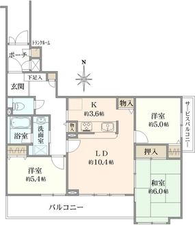 グラン・コート大泉学園の間取図