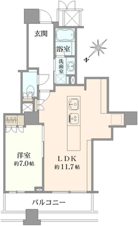 キャメリアタワー川口の間取図