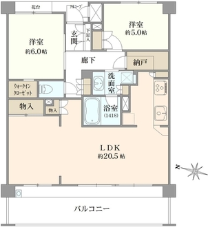 リーデンススクエア石神井台の間取図