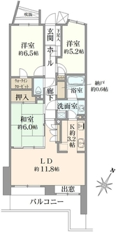 パークシティひばりが丘の間取図