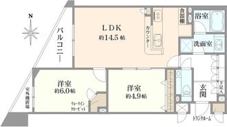 ジェイパーク上野アクシスの間取図