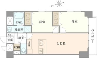 ライオンズマンション門前仲町の間取図