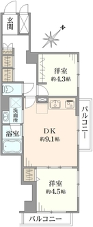 ライオンズマンション駒込第3の間取図