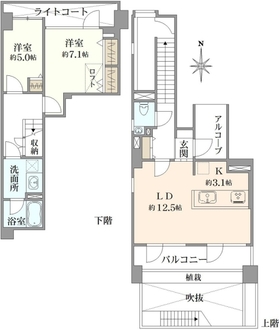 本駒込ハウスの間取図