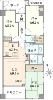 プリムローズ駒込染井坂の間取図