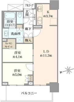 プラウドタワー堺東の間取図