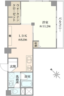 マンション久が原の間取図
