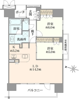 ポレスターザ・レジデンスの間取図