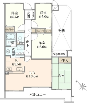 本山日和町ヒルズの間取図