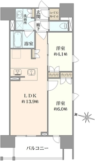 オープンレジデンシアTHE MID MARKの間取図