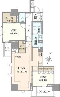 プラウドタワー栄の間取図