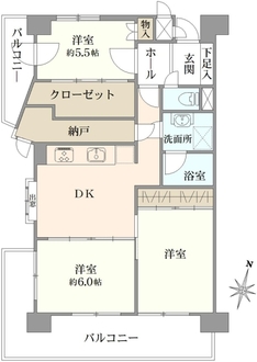 一光ハイツ沢上の間取図