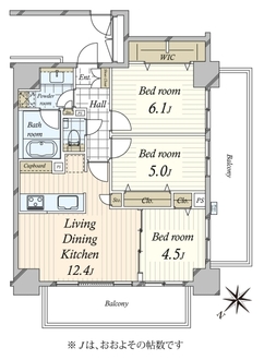 プレシス汐留の間取図