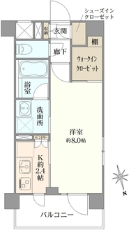 デュオステージ横濱赤門通りの間取図