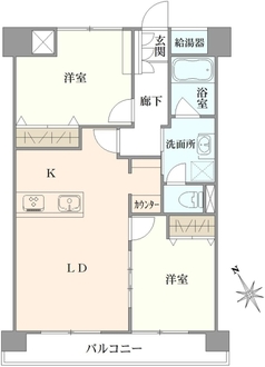 横浜磯子住宅の間取図