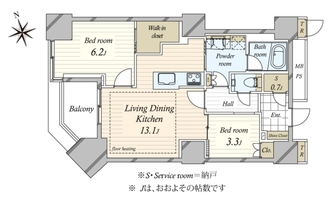ザ・センター東京　THE　CENTER　TOKYOの間取図