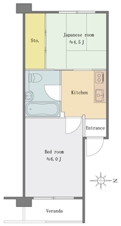 河田町ローヤルマンションの間取図