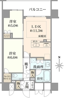 イーグルコート四条烏丸WESTの間取図