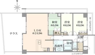 ザ・京都レジデンス御所東の間取図
