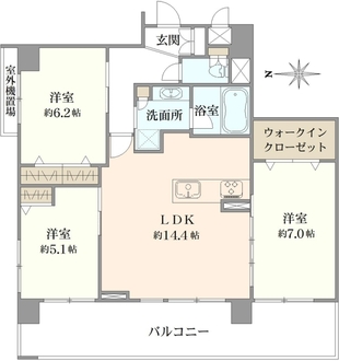 リソシエ御所西の間取図