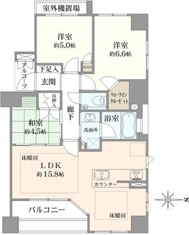イーグルコート御池新町の間取図