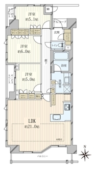 プラウド京都白川通の間取図