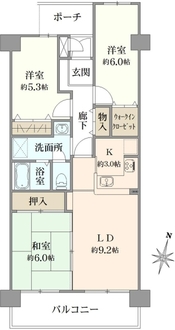 サンヴェール太秦の間取図