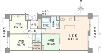 パーク・ハイム宝ヶ池銀杏館の間取図