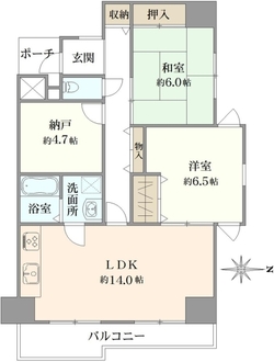 嵐山グランドシティの間取図