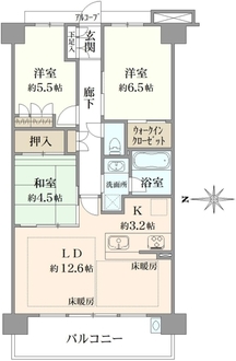 クレヴィア京都四条後院通の間取図