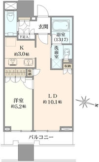 パークコート渋谷　ザ　タワーの間取図