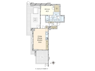 クレヴィア三軒茶屋 の間取図