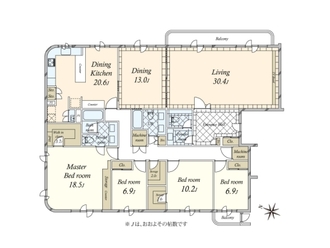 ザ・テラス代々木上原の間取図