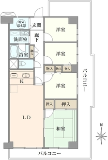 ネオコーポ北加賀屋の間取図