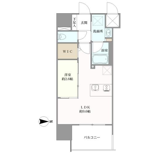 アクロス天神セントラルグローの間取図