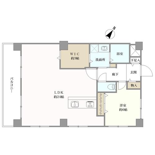 渡辺通カステリアの間取図
