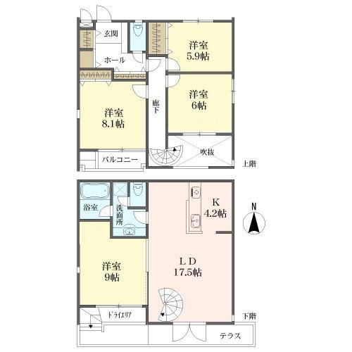 コレツィオーネ東山の間取図