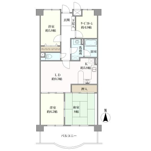 シティコーポ植田の間取図