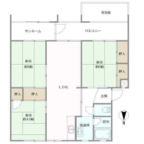 天白第一住宅の間取図