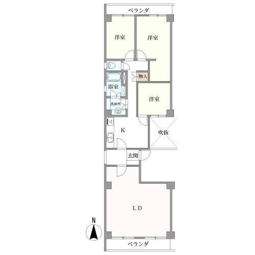 カーサ中目黒の間取図